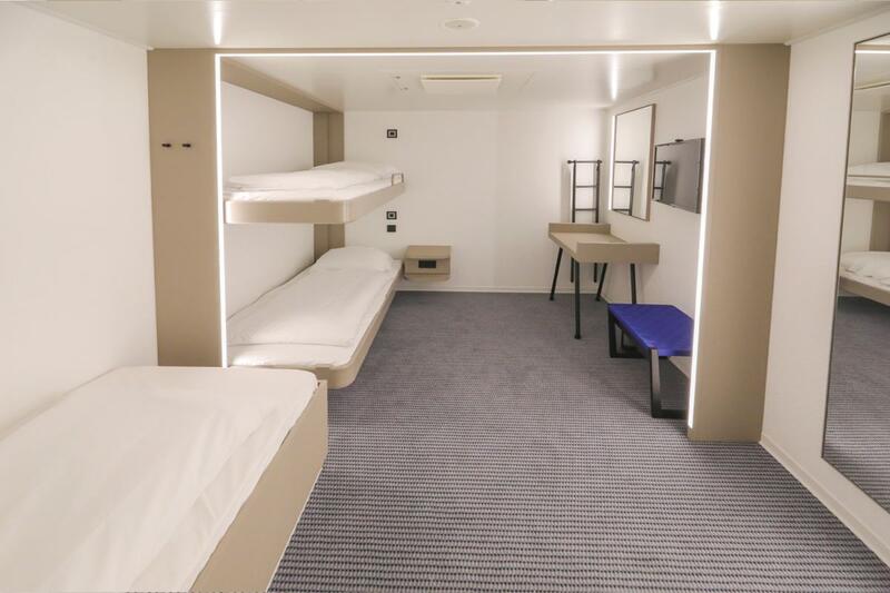 Hytt ombord einer TT-Line Färja Travemünde Trelleborg