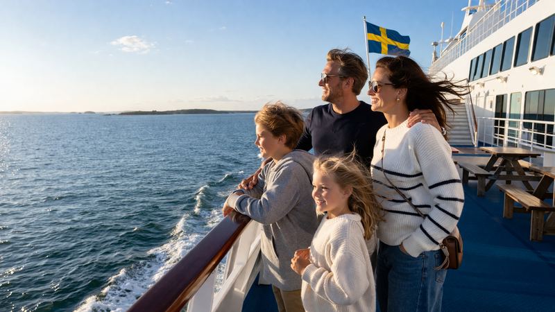 TT-Line Fähre im Hafen Travemünde – Familienurlaub Schweden